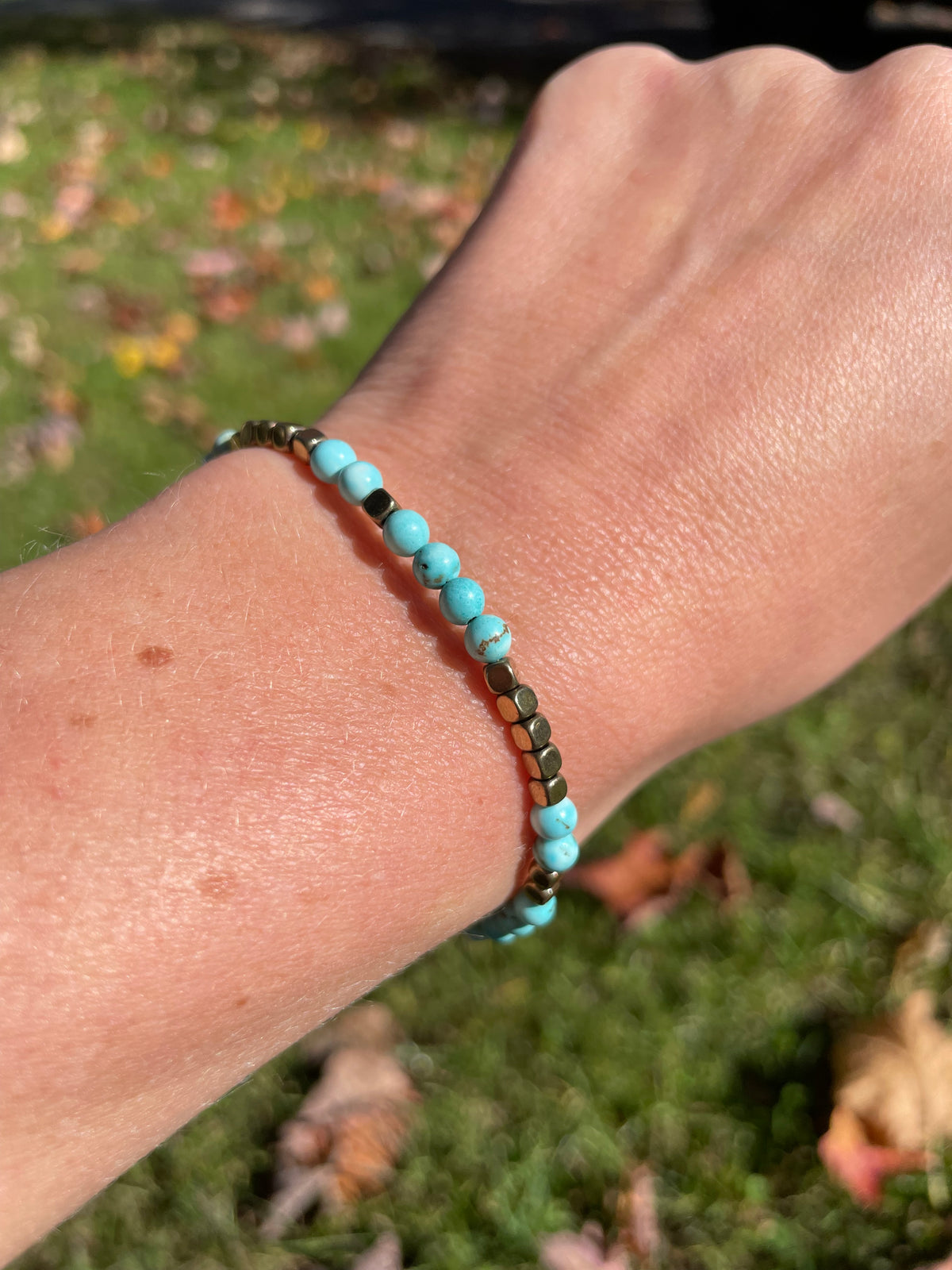Horizon — Bracelet turquoise naturelle