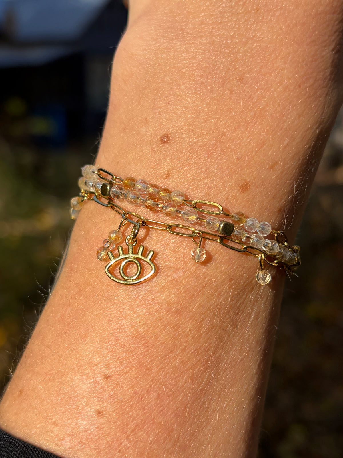 Aurore — Bracelet citrine naturelle