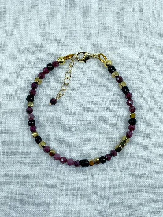Braise — Bracelet rubis naturel