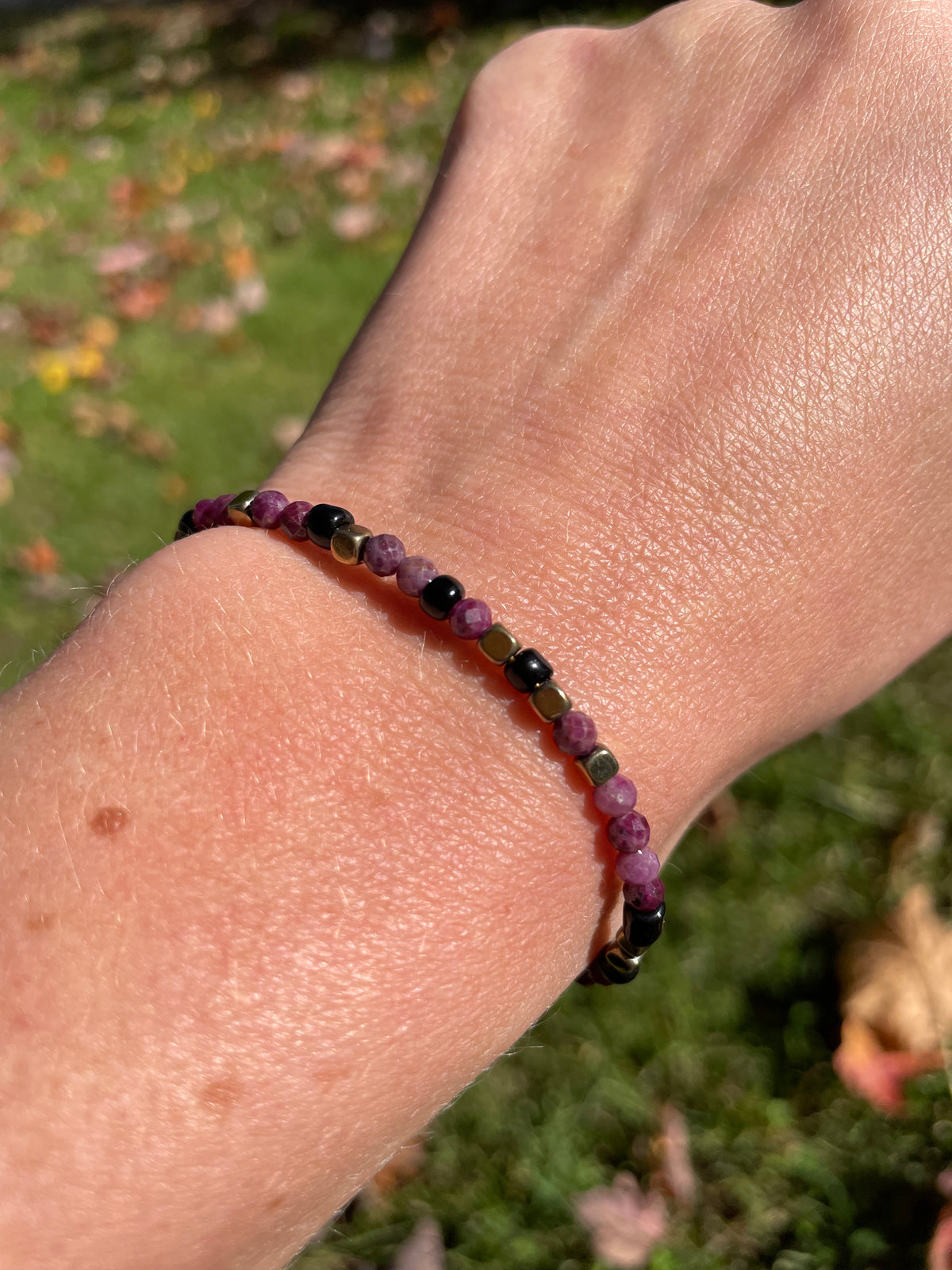 Braise — Bracelet rubis naturel