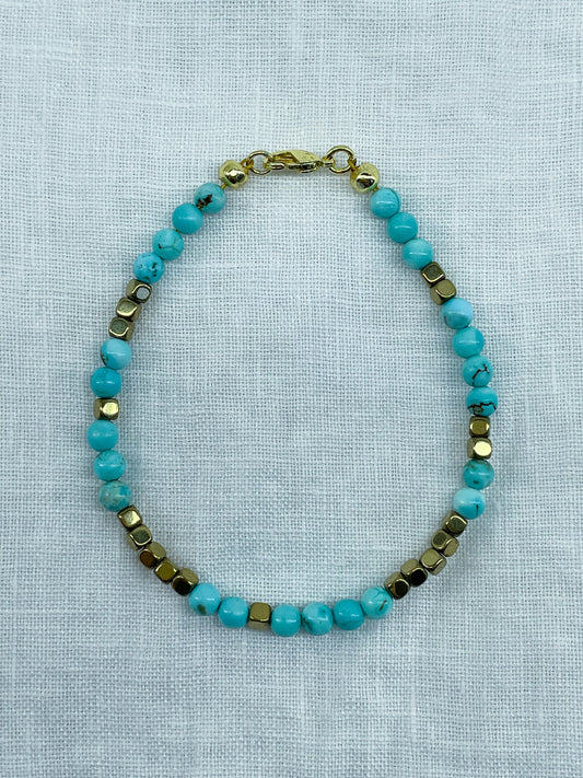 Horizon — Bracelet turquoise naturelle