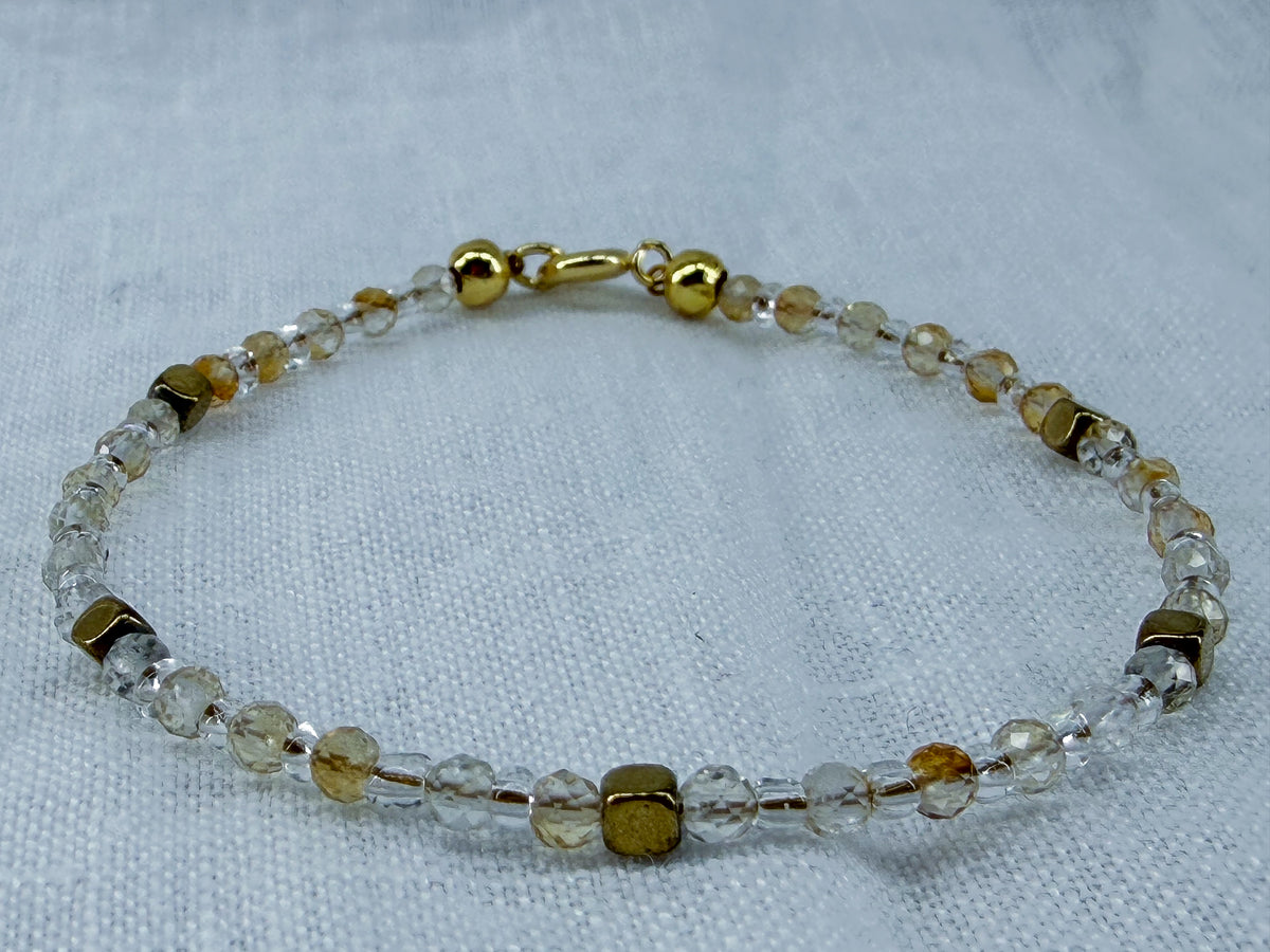 Aurore — Bracelet citrine naturelle